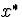 $x^{\ast}$